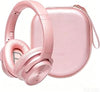 ZIHNIC Bluetooth Headphones Over-Ear, Foldable Wireless and Wired Stereo Headset Micro SD/TF, FM for Cell Phone,PC,Soft Earmuffs &Light Weight for Prolonged Wearing(Rose Gold)